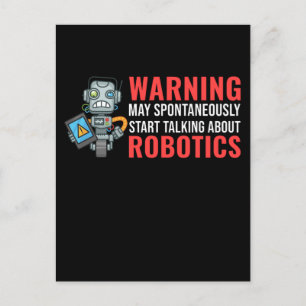 Funny Robots Quote Boys Girls Robot Briefkaart