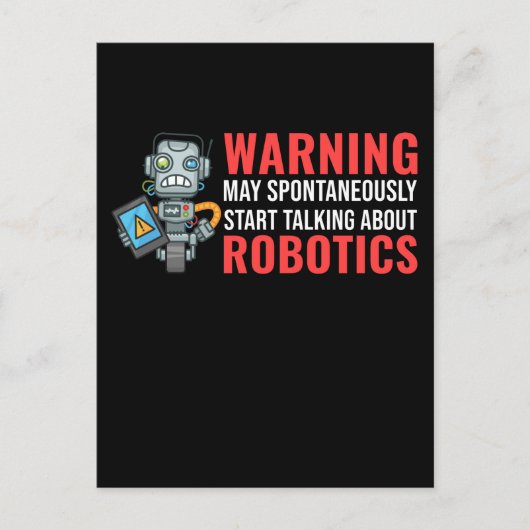 Funny Robots Quote Boys Girls Robot Briefkaart (Voorkant)