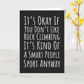 Funny Rock Climbing Cards Sports Climber Kaart (Gele Bloem)