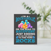 Funny Rock Collector Geologist Hobby Geology Fun Briefkaart (Staand voorkant)