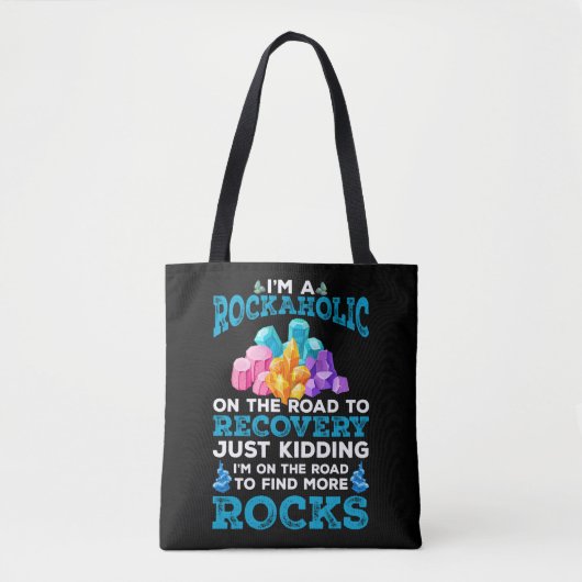 Funny Rock Collector Geologist Hobby Geology Fun Tote Bag (Voorkant)