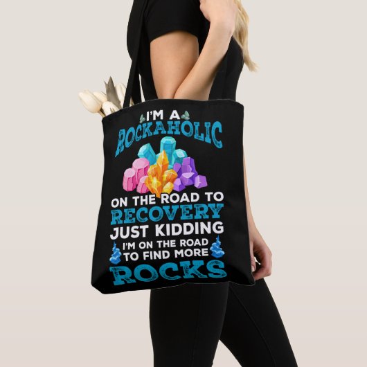 Funny Rock Collector Geologist Hobby Geology Fun Tote Bag (Dichtbij)