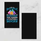 Funny Rock Collector Geologist Hobby Geology Fun Visitekaartje (Voorkant / Achterkant)