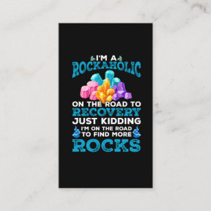 Funny Rock Collector Geologist Hobby Geology Fun Visitekaartje