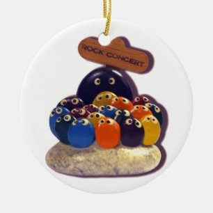 FUNNY ROCK CONCERT 1970'S KERAMISCH ORNAMENT
