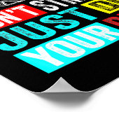 Funny Rock de  testdag van de testRetro Poster (Hoek)