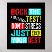 Funny Rock de  testdag van de testRetro Poster (Voorkant)