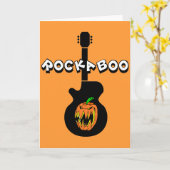 Funny rock halloween kaart (Gele Bloem)