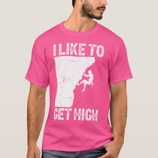Funny Rock klimmen voor vrouwen in de binnenlucht T-shirt