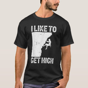 Funny Rock klimmen voor vrouwen in de binnenlucht T-shirt