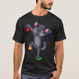 Funny Rock klimt kat klimmer T-shirt