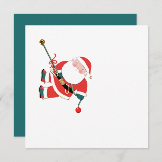 Funny Rock klimt kerstfeestkaarten Feestdagenkaart (Voorkant / Achterkant)