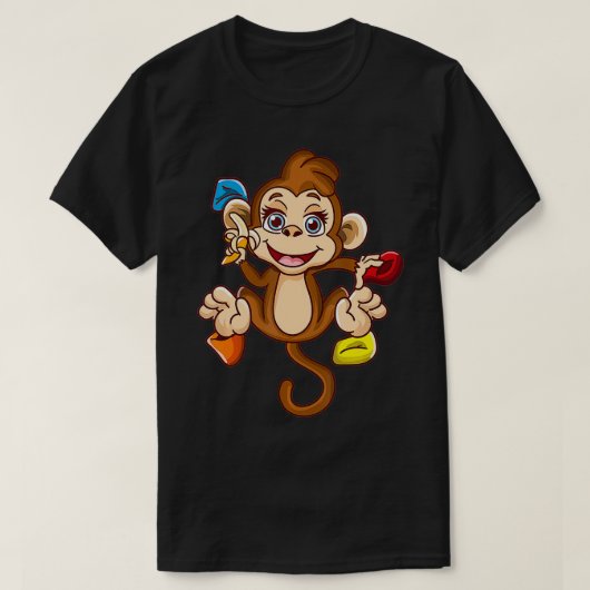 Funny Rock klimt monkeyklimmer Bouldering Cute T-shirt (Design voorkant)
