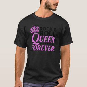 Funny Rock n Roll Queen concert voor dames en here T-shirt