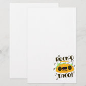 Funny Rock-O Taco Time Briefpapier (Voorkant / Achterkant)
