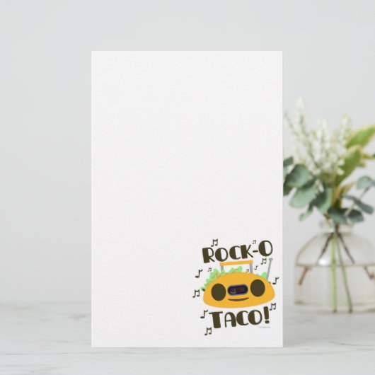 Funny Rock-O Taco Time Briefpapier (Staand voorkant)