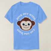 Funny Rock Out With Your Pox Out Monkey Pox Gift T-shirt (Design voorkant)