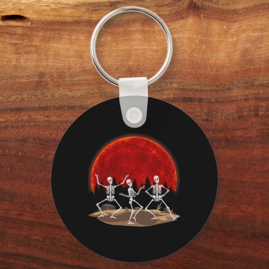 Funny Rocker Skeleton Hand Rock On Costume Hallowe Sleutelhanger (Voorkant)