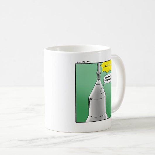 Funny Rocket Launch Humor Coffee Mok (Voorkant rechts)