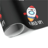 Funny Rocket Pun Dark BG Cadeaupapier (Rol Hoek)