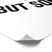 Funny Rocking Racoon Poster (Hoek)