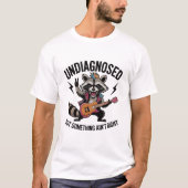 Funny Rocking Racoon T-shirt (Voorkant)