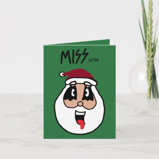 Funny Rocking rond de kerstboomkaart Kaart (Voorkant)