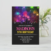 Funny rockstar nodigt uit kaart (Staand voorkant)