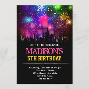 Funny rockstar nodigt uit kaart