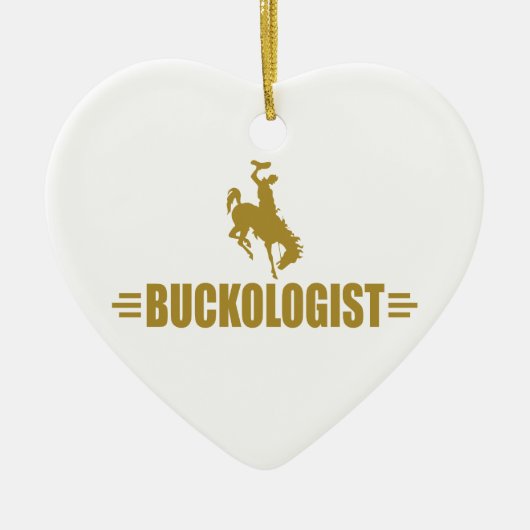 Funny Rodeo Bucking Bronco Keramisch Ornament (Voorkant)
