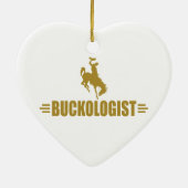 Funny Rodeo Bucking Bronco Keramisch Ornament (Achterkant)
