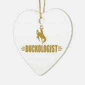 Funny Rodeo Bucking Bronco Keramisch Ornament (Links)