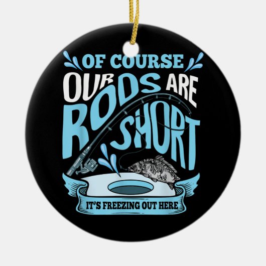 Funny Rods is kort Gevist pa opa Keramisch Ornament (Voorkant)