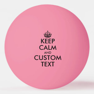 Funny roink Keep Calm ping pong tafel tennisballen Pingpongbal