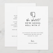 Funny Roll met het uitstellen van weddenschappen Aankondiging (Voorkant / Achterkant)