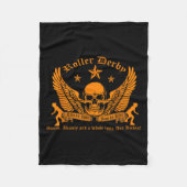 Funny Roller Derby Lover Quotes Gift, Live To Jam  Fleece Deken (Voorkant)