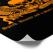 Funny Roller Derby Lover Quotes Gift, Live To Jam  Poster (Hoek)