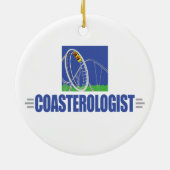 Funny Roller Onderzetter Keramisch Ornament (Achterkant)