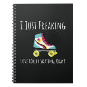 Funny Roller Skating Gifts Skater Skates Humor Notitieboek (Voorkant)