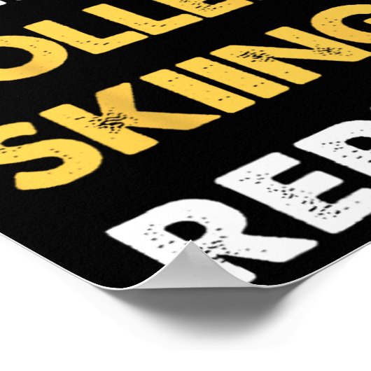 Funny Roller-skiing Apparel Eat Sleep Roller-skiin Poster (Hoek)