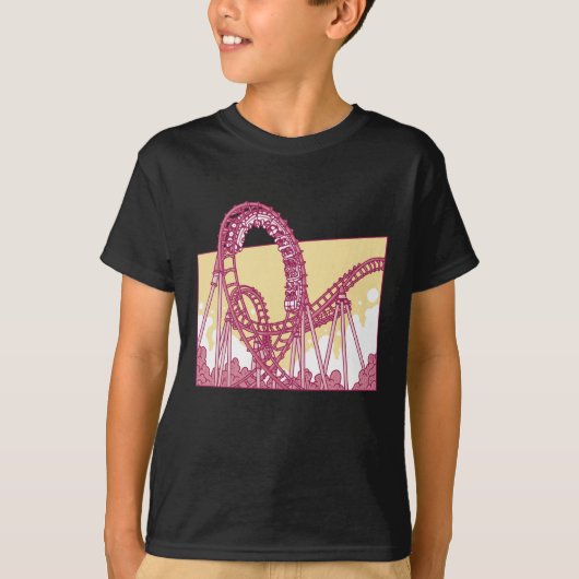 Funny Rollercoaster Amusement Park Gift T-shirt (Voorkant)