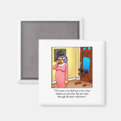 Funny Rollerskating Humor Magnet (Voorkant / Achterkant)