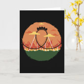 Funny Rollervrijer Amusement Park Gift Kaart (Gele Bloem)