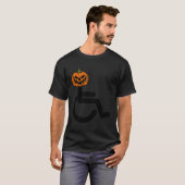 Funny Rolstoel Halloween T-shirt Rolstoel Hallowee (Voorkant volledig)