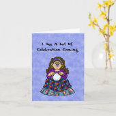 Funny Roma Day Card met Fortune Teller Kaart (Gele Bloem)