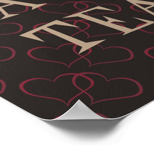 Funny Romantic Alleday Tea Love Quote Woman Poster (Hoek)