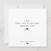 Funny Romantic Boy Friend Valentijnsdag Kaart (Voorkant)