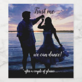 Funny Romantic Dance Wine Label Wijn Etiket (Enkel label)