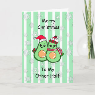 Funny Romantic kerstkaart voor paren Kaart