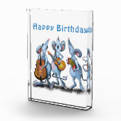 Funny Romantic Mouse Band - Happy Birthday Fotoblokken (Rechts)